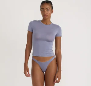 Outlet Organic Basics Soft Touch Veil Tee SilverMist