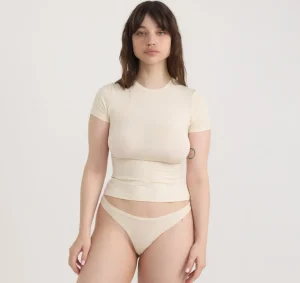 Hot Organic Basics Soft Touch Veil Tee SoftVanilla