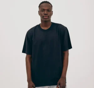 Online Organic Basics True Boxy Fit Tee Black