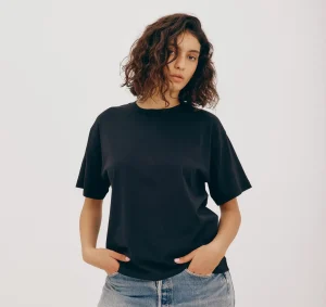 New Organic Basics True Boxy Tee Black