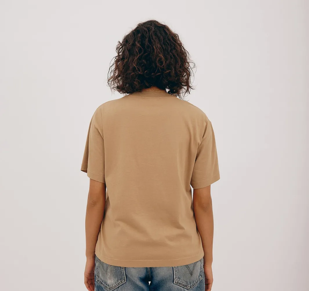 Best Sale Organic Basics True Boxy Tee Hazelnut