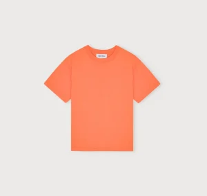 Outlet Organic Basics True Heavy Boxy Fit Tee Tangerine