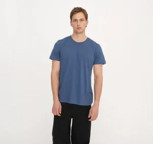 Best Organic Basics True Regular Fit Tee StoneBlue