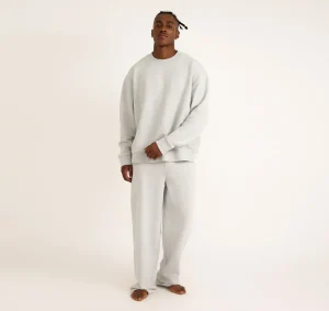 Sale Organic Basics Weekend Straight Leg Joggers MistyGreyMelange